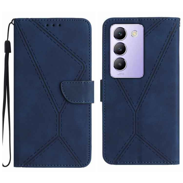 Stitching Embossed Leather Phone Case, For vivo Y200e / Y100 IDN / V30 Lite India 5G, For vivo Y78+