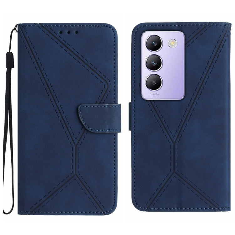 Stitching Embossed Leather Phone Case, For vivo V50 5G Global, For vivo Y03 4G, For vivo Y200e / Y100 IDN / V30 Lite India 5G, For vivo Y78+