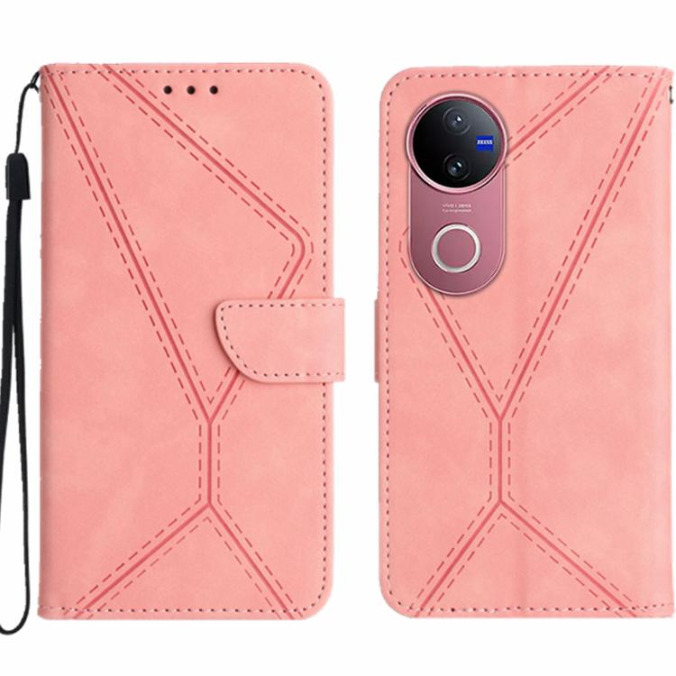 Stitching Embossed Leather Phone Case, For vivo V50 5G Global, For vivo Y03 4G, For vivo Y200e / Y100 IDN / V30 Lite India 5G, For vivo Y78+