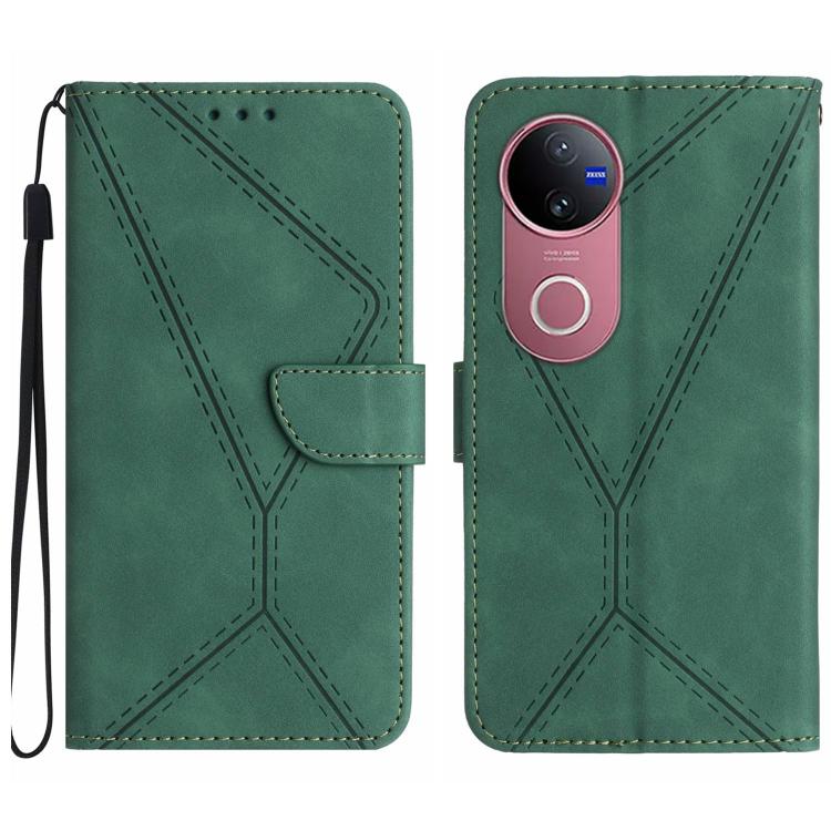 Stitching Embossed Leather Phone Case, For vivo V50 5G Global, For vivo Y03 4G, For vivo Y200e / Y100 IDN / V30 Lite India 5G, For vivo Y78+
