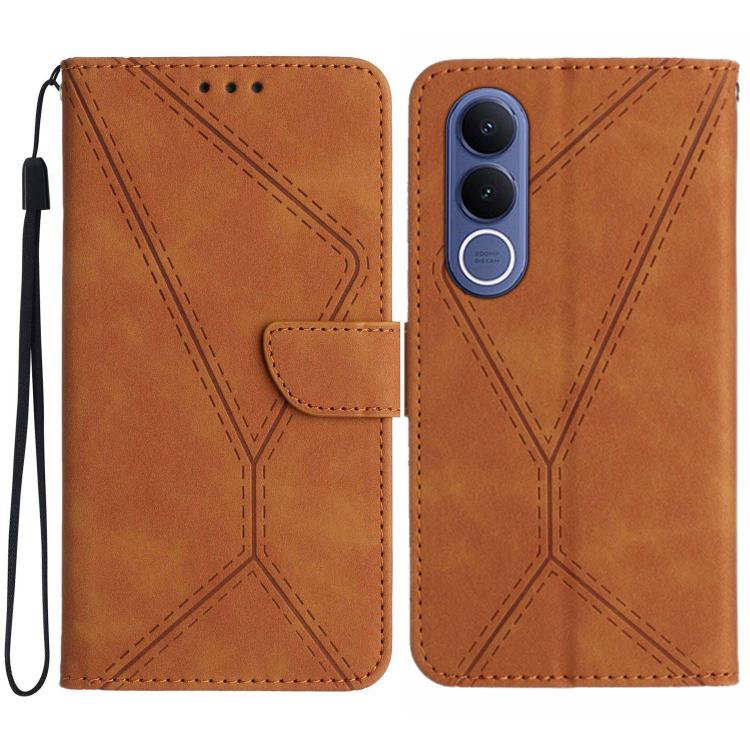 Stitching Embossed Leather Phone Case, For vivo V70 FE 5G, For vivo V70 5G Global / V70 Elite 5G, For vivo V60 Lite 5G, For vivo V60 5G, For vivo Y39 5G Global, For vivo V50 Lite 5G, For vivo Y04 4G / Y29s 5G, For vivo Y29 4G Global