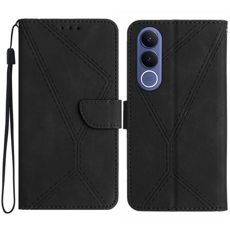 Stitching Embossed Leather Phone Case, For vivo V70 FE 5G, For vivo V70 5G Global / V70 Elite 5G, For vivo V60 Lite 5G, For vivo V60 5G, For vivo Y39 5G Global, For vivo V50 Lite 5G, For vivo Y04 4G / Y29s 5G, For vivo Y29 4G Global