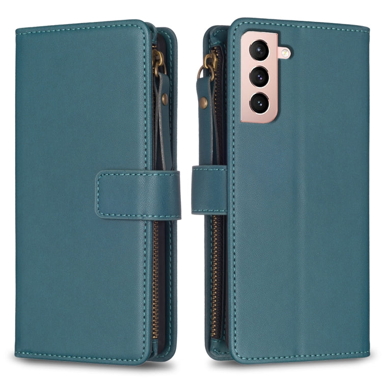 9 Card Slots Zipper Wallet Leather Flip Phone Case, For Samsung Galaxy A32 5G, For Samsung Galaxy S21 5G, For Samsung Galaxy S21+ 5G, For Samsung Galaxy S21 Ultra 5G, For Samsung Galaxy A12, For Samsung Galaxy A42 5G, For Samsung Galaxy A31            ...