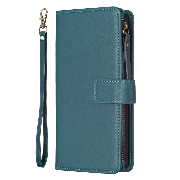 9 Card Slots Zipper Wallet Leather Flip Phone Case, For Samsung Galaxy S23 FE 5G, For Samsung Galaxy A14, For Samsung Galaxy S24 5G, For Samsung Galaxy A34 5G, For Samsung Galaxy A54 5G, For Samsung Galaxy S23 Ultra 5G, For Samsung Galaxy S23 5G       ...