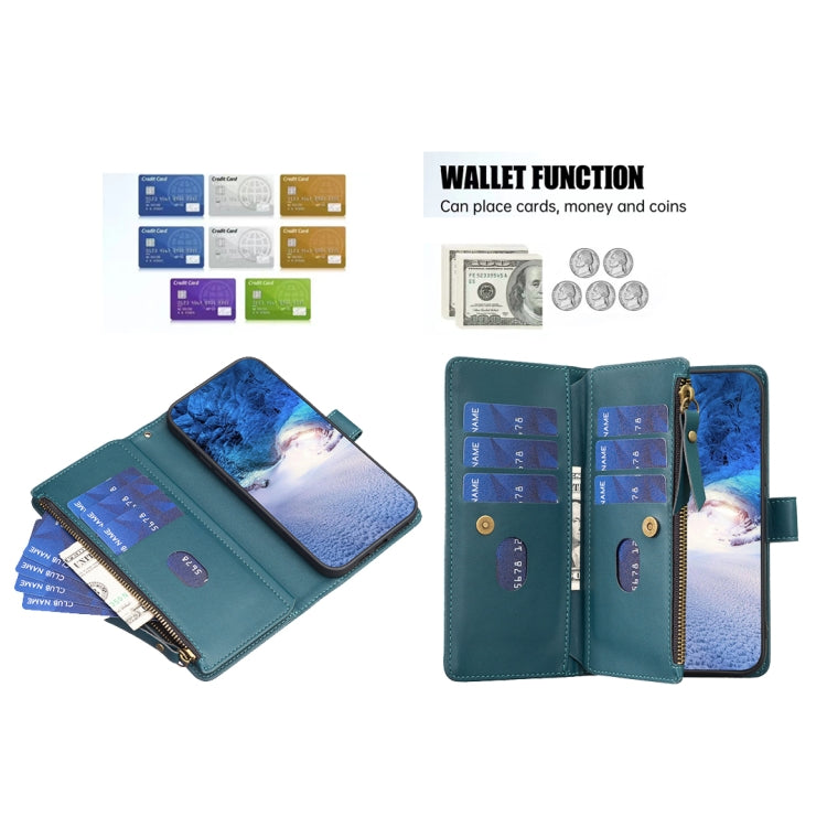 9 Card Slots Zipper Wallet Leather Flip Phone Case, For Samsung Galaxy S23 FE 5G, For Samsung Galaxy A14, For Samsung Galaxy S24 5G, For Samsung Galaxy A34 5G, For Samsung Galaxy A54 5G, For Samsung Galaxy S23 Ultra 5G, For Samsung Galaxy S23 5G       ...