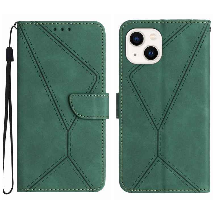 Stitching Embossed Leather Phone Case, For iPhone 16, For iPhone 15 Pro Max, For iPhone 15 Pro, For iPhone 15 Plus, For iPhone 15