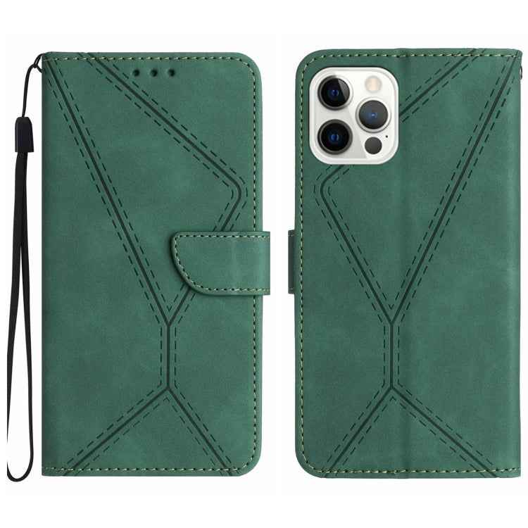 Stitching Embossed Leather Phone Case, For iPhone 16, For iPhone 15 Pro Max, For iPhone 15 Pro, For iPhone 15 Plus, For iPhone 15