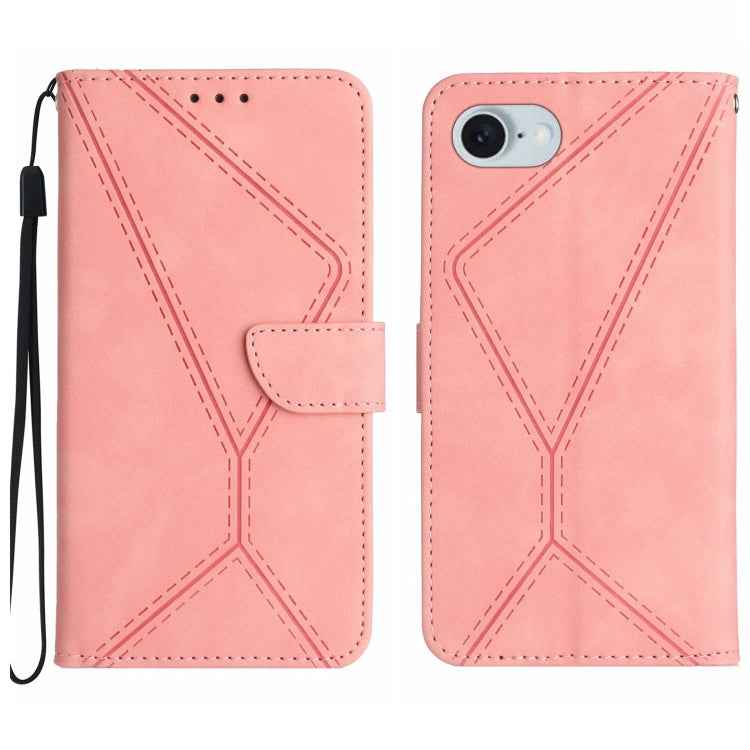 Stitching Embossed Leather Phone Case, For iPhone 17e / 16e, For iPhone 17 Pro Max, For iPhone 17 Pro, For iPhone 17, For iPhone Air, For iPhone 16 Pro Max, For iPhone 16 Pro, For iPhone 16 Plus