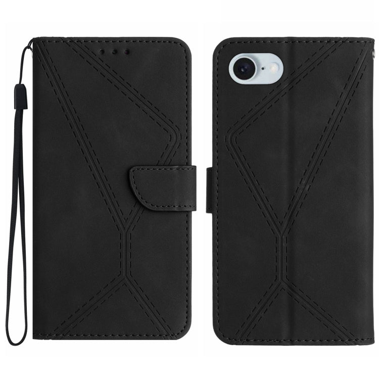 Stitching Embossed Leather Phone Case, For iPhone 18 Pro / 17 Pro, For iPhone 18 Pro Max / 17 Pro Max, For iPhone 17e / 16e, For iPhone 17, For iPhone Air, For iPhone 16 Pro Max, For iPhone 16 Pro, For iPhone 16 Plus