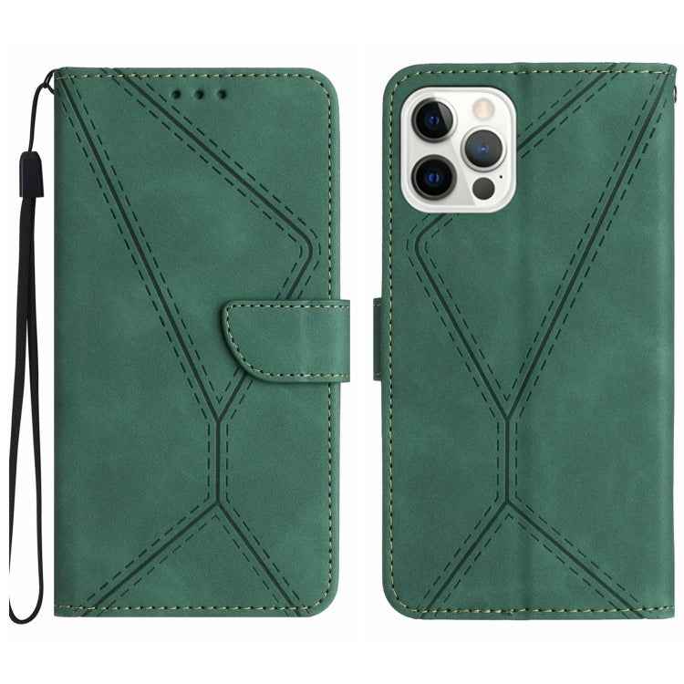 Stitching Embossed Leather Phone Case, For iPhone 17e / 16e, For iPhone 17 Pro Max, For iPhone 17 Pro, For iPhone 17, For iPhone Air, For iPhone 16 Pro Max, For iPhone 16 Pro, For iPhone 16 Plus