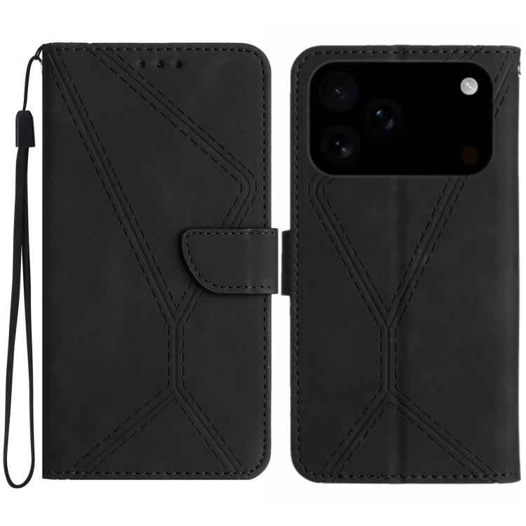 Stitching Embossed Leather Phone Case, For iPhone 17e / 16e, For iPhone 17 Pro Max, For iPhone 17 Pro, For iPhone 17, For iPhone Air, For iPhone 16 Pro Max, For iPhone 16 Pro, For iPhone 16 Plus