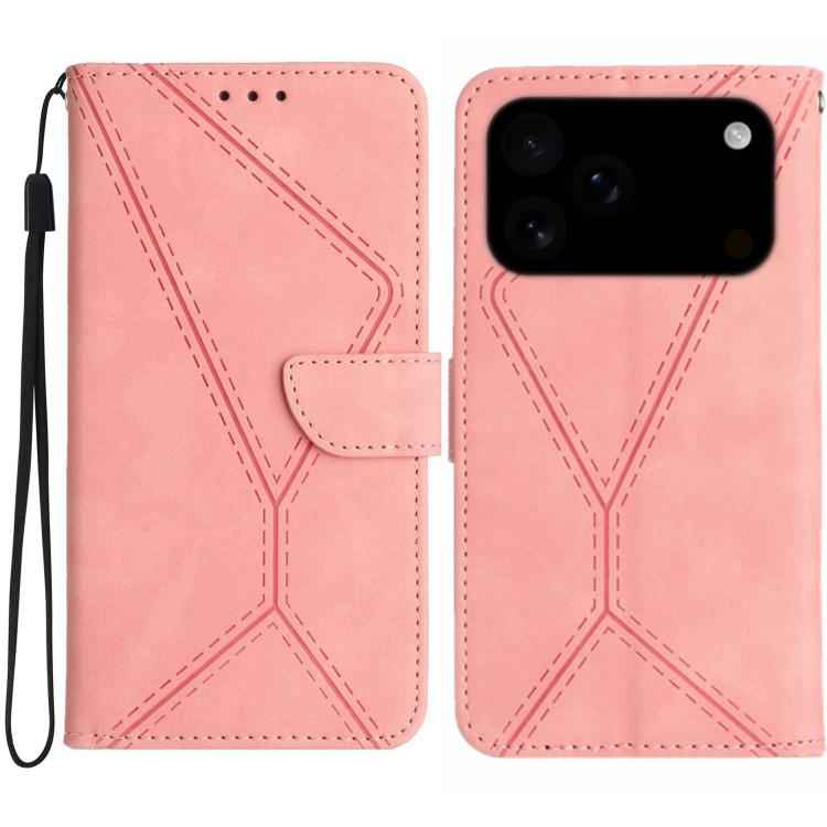 Stitching Embossed Leather Phone Case, For iPhone 17e / 16e, For iPhone 17 Pro Max, For iPhone 17 Pro, For iPhone 17, For iPhone Air, For iPhone 16 Pro Max, For iPhone 16 Pro, For iPhone 16 Plus