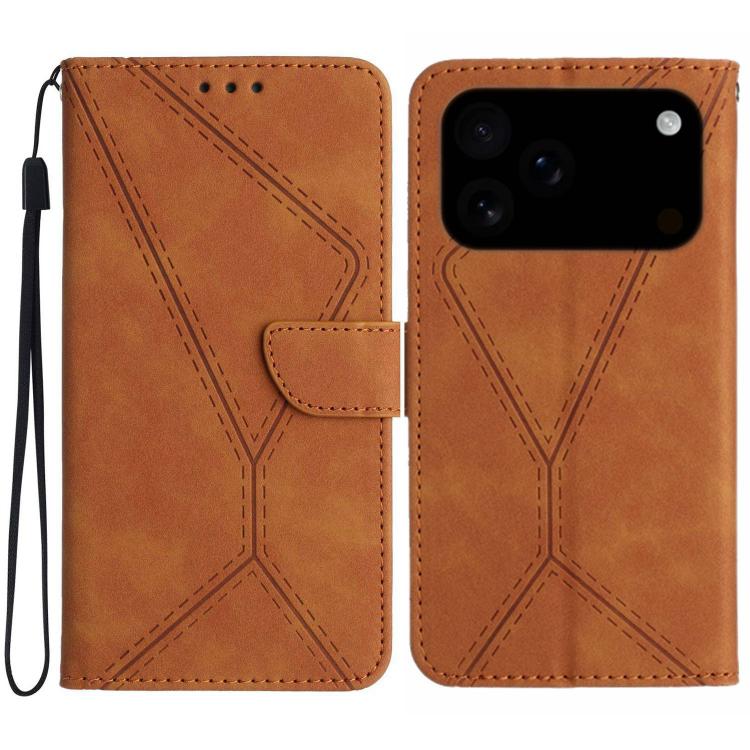 Stitching Embossed Leather Phone Case, For iPhone 18 Pro / 17 Pro, For iPhone 18 Pro Max / 17 Pro Max, For iPhone 17e / 16e, For iPhone 17, For iPhone Air, For iPhone 16 Pro Max, For iPhone 16 Pro, For iPhone 16 Plus