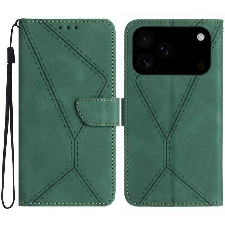 Stitching Embossed Leather Phone Case, For iPhone 17e / 16e, For iPhone 17 Pro Max, For iPhone 17 Pro, For iPhone 17, For iPhone Air, For iPhone 16 Pro Max, For iPhone 16 Pro, For iPhone 16 Plus