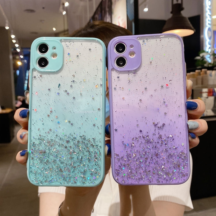 Starry Gradient Glitter Powder TPU Phone Case