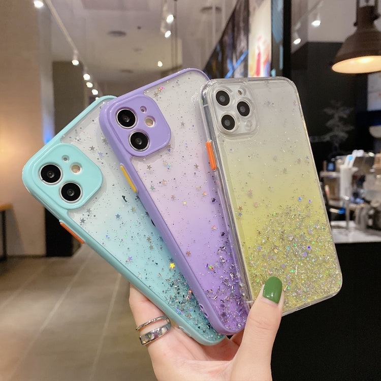 Starry Gradient Glitter Powder TPU Phone Case