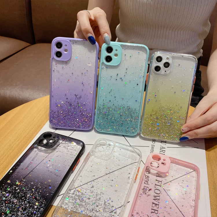 Starry Gradient Glitter Powder TPU Phone Case