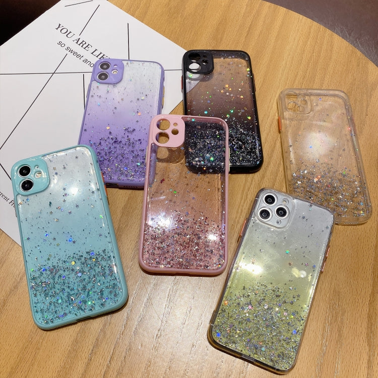 Starry Gradient Glitter Powder TPU Phone Case
