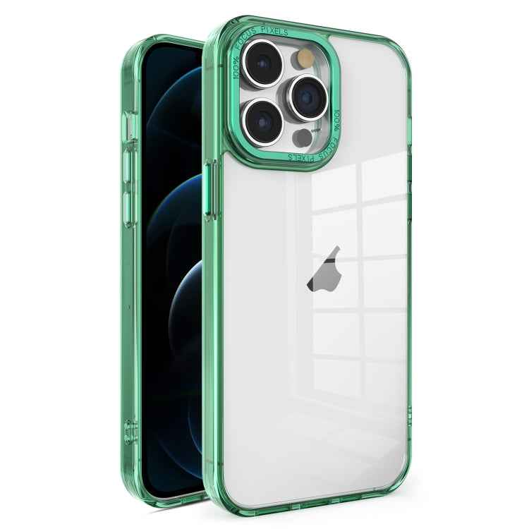 Crystal TPU + PC Electroplated Lens Frame Phone Case