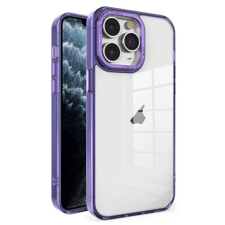 Crystal TPU + PC Electroplated Lens Frame Phone Case
