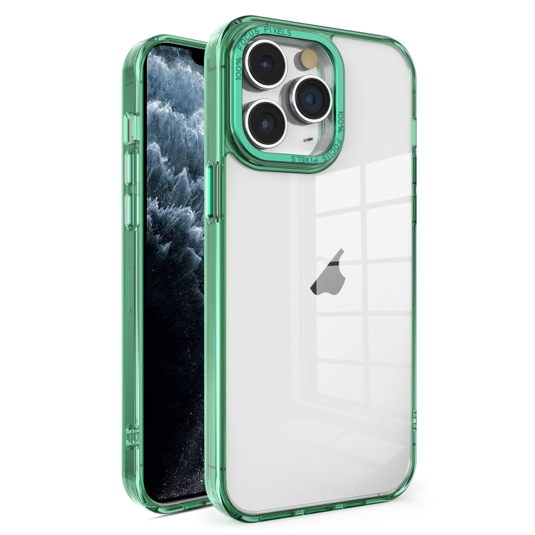 Crystal TPU + PC Electroplated Lens Frame Phone Case