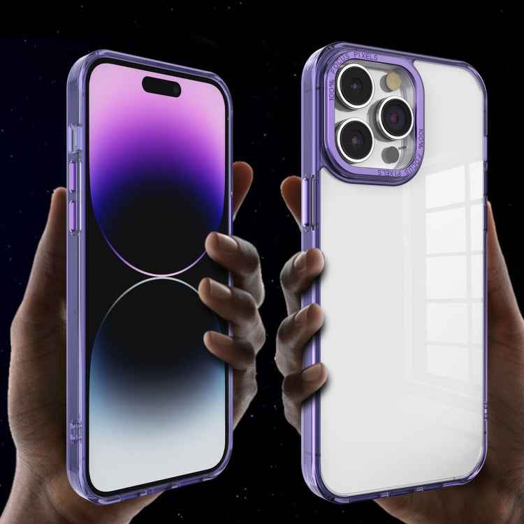 Crystal TPU + PC Electroplated Lens Frame Phone Case