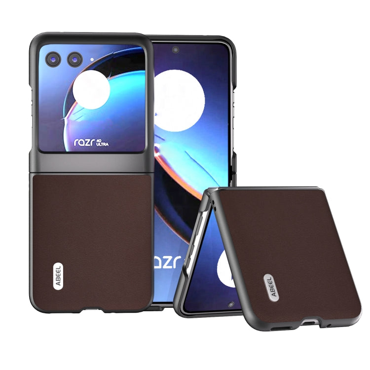 ABEEL Genuine Leather Xiaoya Series Phone Case, For Motorola Razr 60 Ultra, For Motorola Razr 50, For Motorola Razr 40, For Motorola Razr 40 Ultra