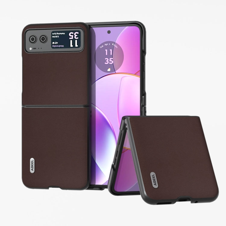 ABEEL Genuine Leather Xiaoya Series Phone Case, For Motorola Razr 60 Ultra, For Motorola Razr 50, For Motorola Razr 40, For Motorola Razr 40 Ultra