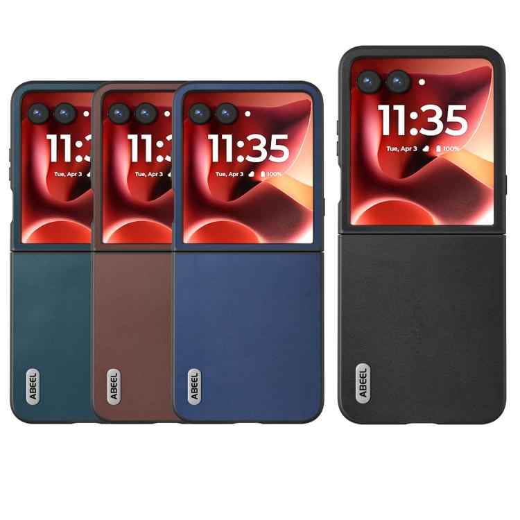 ABEEL Genuine Leather Xiaoya Series Phone Case, For Motorola Razr 60 Ultra, For Motorola Razr 50, For Motorola Razr 40, For Motorola Razr 40 Ultra
