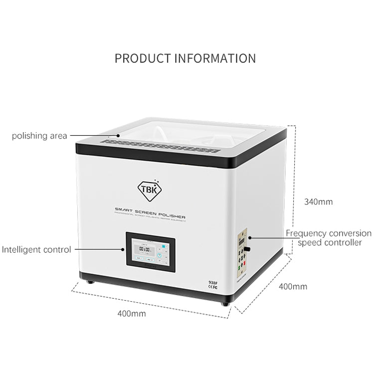 TBK 938F Automatic Grinding Polishing Machine Display Scratch Removal Machine, EU, AU, UK, US