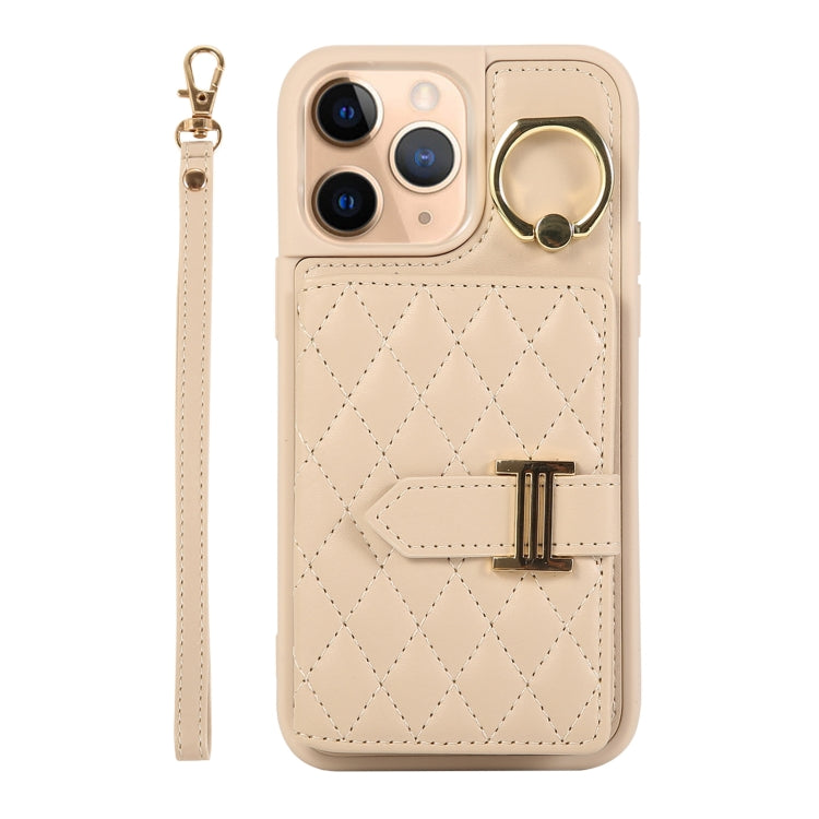 Horizontal Card Bag Ring Holder Phone Case with Dual Lanyard, For iPhone 11 Pro, For iPhone X / XS, For iPhone XR, For iPhone XS Max