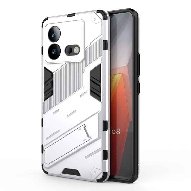 Punk Armor 2 in 1 PC + TPU Phone Case with Holder, For vivo iQOO Neo8, For vivo Y78 Global, For vivo Y27 4G Global