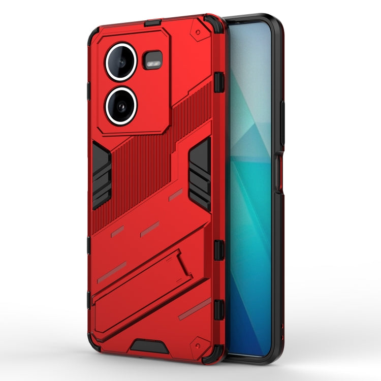 Punk Armor 2 in 1 PC + TPU Phone Case with Holder, For vivo iQOO 12 5G, For vivo Y200 5G Global, For vivo iQOO Z8, For vivo V29e, For vivo S17 / S17 Pro, For vivo S17e