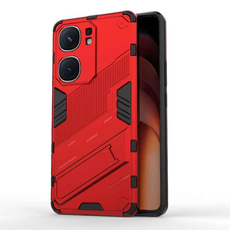 Punk Armor 2 in 1 PC + TPU Phone Case with Holder, For vivo iQOO Z9 5G, For vivo iQOO Z9 Turbo 5G, For vivo iQOO Neo9 5G, For vivo S18E 5G, For vivo S18 5G, For vivo iQOO 12 Pro 5G