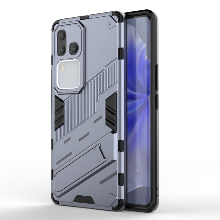 Punk Armor 2 in 1 PC + TPU Phone Case with Holder, For vivo iQOO Z9 5G, For vivo iQOO Z9 Turbo 5G, For vivo iQOO Neo9 5G, For vivo S18E 5G, For vivo S18 5G, For vivo iQOO 12 Pro 5G