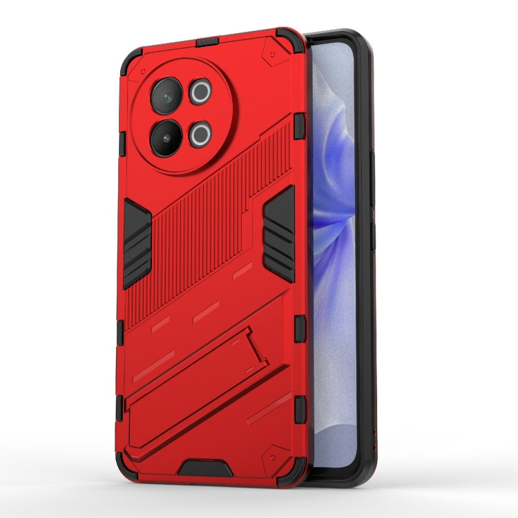 Punk Armor 2 in 1 PC + TPU Phone Case with Holder, For vivo iQOO Z9 5G, For vivo iQOO Z9 Turbo 5G, For vivo iQOO Neo9 5G, For vivo S18E 5G, For vivo S18 5G, For vivo iQOO 12 Pro 5G