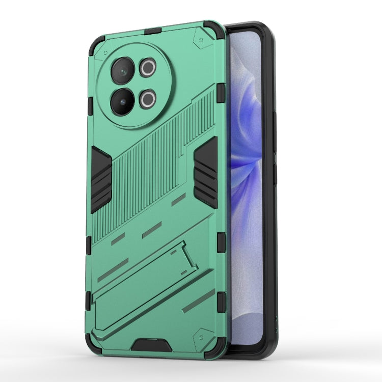 Punk Armor 2 in 1 PC + TPU Phone Case with Holder, For vivo iQOO Z9 5G, For vivo iQOO Z9 Turbo 5G, For vivo iQOO Neo9 5G, For vivo S18E 5G, For vivo S18 5G, For vivo iQOO 12 Pro 5G