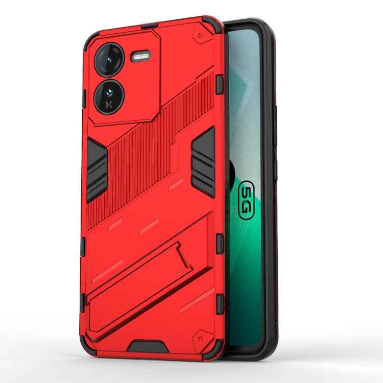 Punk Armor 2 in 1 PC + TPU Phone Case with Holder, For vivo iQOO Z9 5G, For vivo iQOO Z9 Turbo 5G, For vivo iQOO Neo9 5G, For vivo S18E 5G, For vivo S18 5G, For vivo iQOO 12 Pro 5G