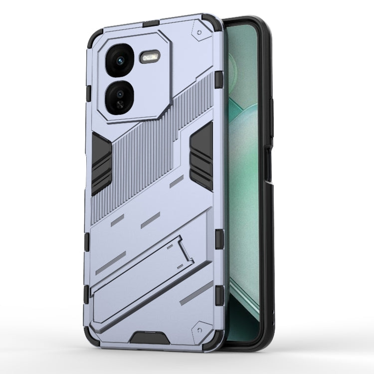 Punk Armor 2 in 1 PC + TPU Phone Case with Holder, For vivo V60 5G Global, For vivo V50 5G Global, For vivo iQOO Z9s Pro 5G India, For vivo iQOO Z9s 5G Global, For vivo V30e 5G Global, For vivo iQOO Z9X 5G