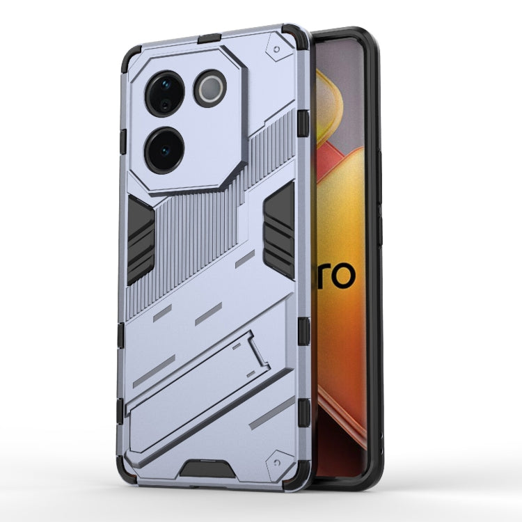 Punk Armor 2 in 1 PC + TPU Phone Case with Holder, For vivo V60 5G Global, For vivo V50 5G Global, For vivo iQOO Z9s Pro 5G India, For vivo iQOO Z9s 5G Global, For vivo V30e 5G Global, For vivo iQOO Z9X 5G
