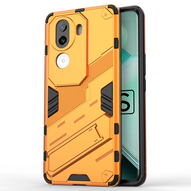 Punk Armor 2 in 1 PC + TPU Phone Case with Holder, For vivo V60 5G Global, For vivo V50 5G Global, For vivo iQOO Z9s Pro 5G India, For vivo iQOO Z9s 5G Global, For vivo V30e 5G Global, For vivo iQOO Z9X 5G