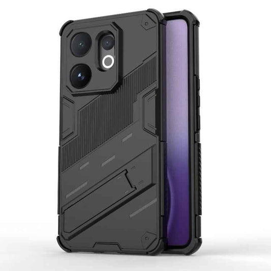Punk Armor 2 in 1 PC + TPU Phone Case with Holder, For vivo V60 5G Global, For vivo V50 5G Global, For vivo iQOO Z9s Pro 5G India, For vivo iQOO Z9s 5G Global, For vivo V30e 5G Global, For vivo iQOO Z9X 5G