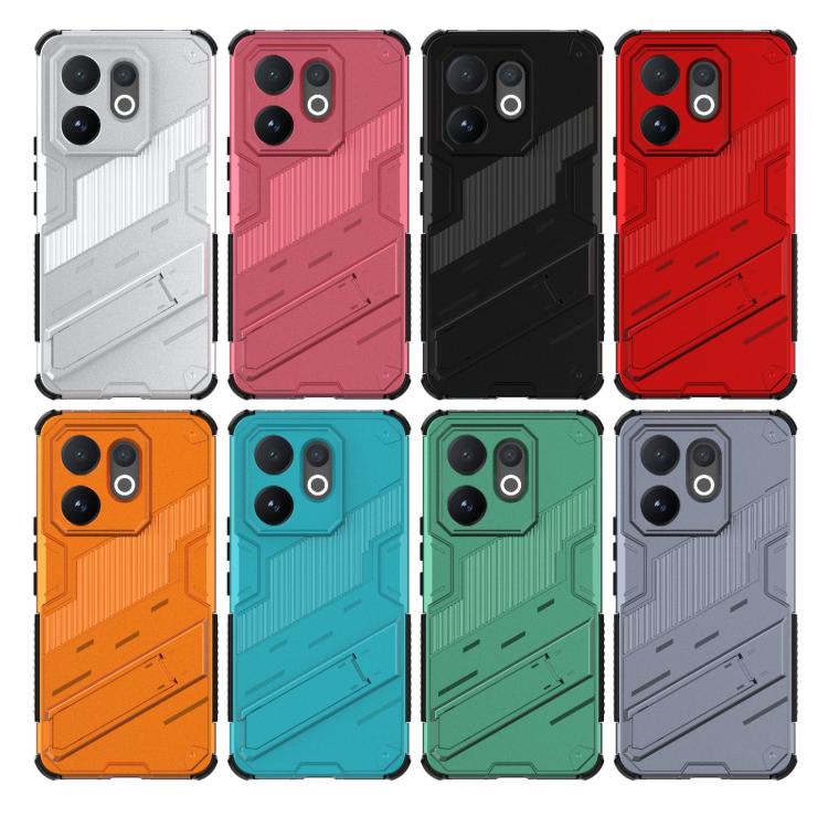Punk Armor 2 in 1 PC + TPU Phone Case with Holder, For vivo V60 5G Global, For vivo V50 5G Global, For vivo iQOO Z9s Pro 5G India, For vivo iQOO Z9s 5G Global, For vivo V30e 5G Global, For vivo iQOO Z9X 5G