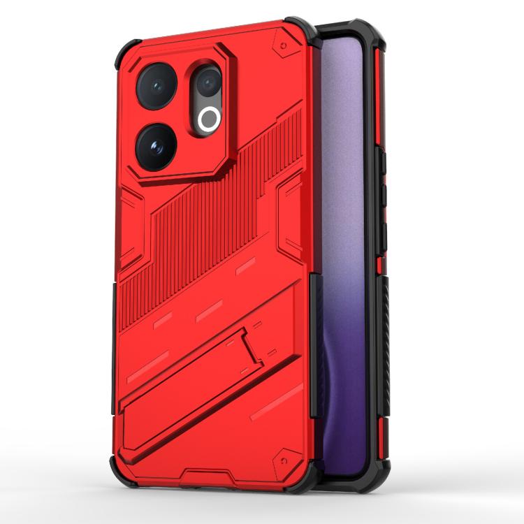 Punk Armor 2 in 1 PC + TPU Phone Case with Holder, For vivo V60 5G Global, For vivo V50 5G Global, For vivo iQOO Z9s Pro 5G India, For vivo iQOO Z9s 5G Global, For vivo V30e 5G Global, For vivo iQOO Z9X 5G