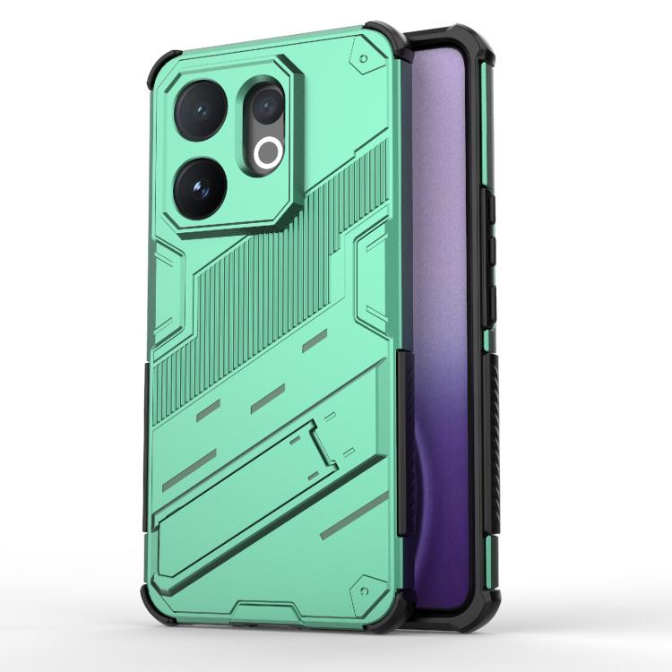 Punk Armor 2 in 1 PC + TPU Phone Case with Holder, For vivo V60 5G Global, For vivo V50 5G Global, For vivo iQOO Z9s Pro 5G India, For vivo iQOO Z9s 5G Global, For vivo V30e 5G Global, For vivo iQOO Z9X 5G