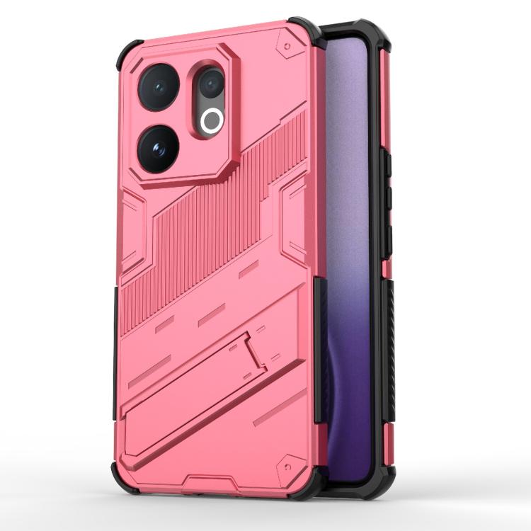 Punk Armor 2 in 1 PC + TPU Phone Case with Holder, For vivo V60 5G Global, For vivo V50 5G Global, For vivo iQOO Z9s Pro 5G India, For vivo iQOO Z9s 5G Global, For vivo V30e 5G Global, For vivo iQOO Z9X 5G