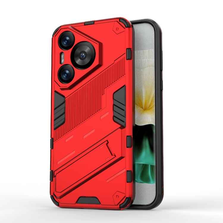 Punk Armor 2 in 1 PC + TPU Phone Case with Holder, For Huawei Mate 70 Pro / 70 Pro+, For Huawei Pura 70 Pro / 70 Pro+, For Huawei Pura 70 Ultra, For Huawei Pura 70, For Huawei nova 11 SE, For Huawei nova 12 Pro