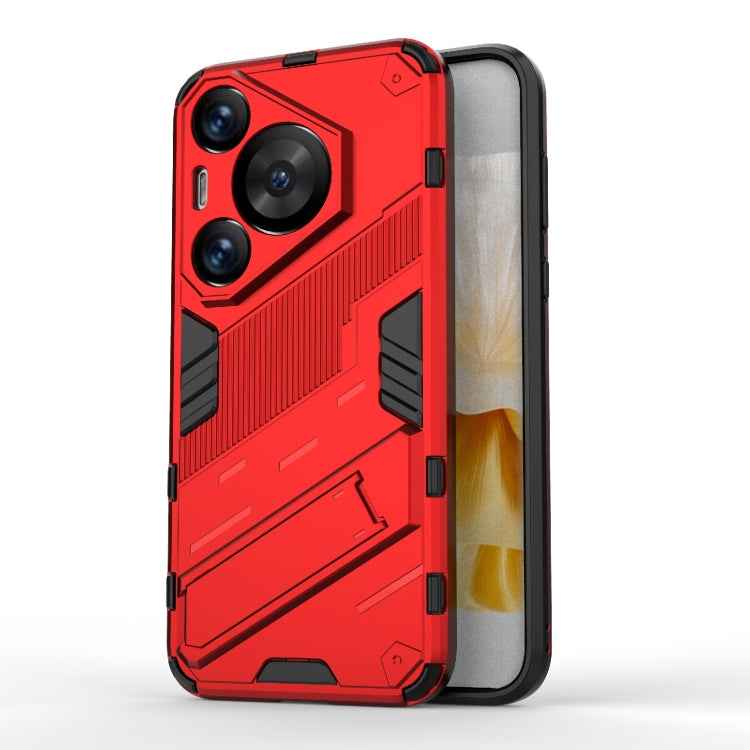 Punk Armor 2 in 1 PC + TPU Phone Case with Holder, For Huawei Mate 70 Pro / 70 Pro+, For Huawei Pura 70 Pro / 70 Pro+, For Huawei Pura 70 Ultra, For Huawei Pura 70, For Huawei nova 11 SE, For Huawei nova 12 Pro