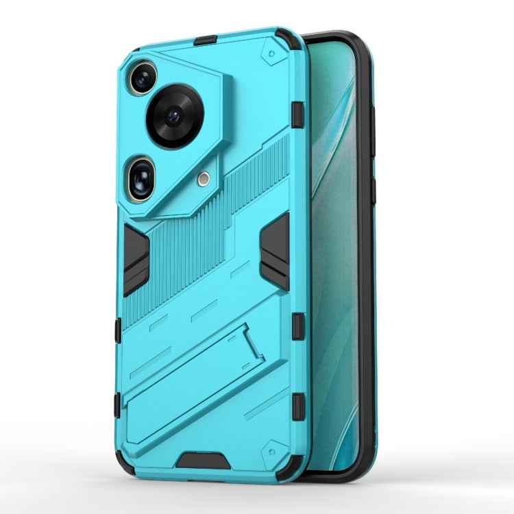 Punk Armor 2 in 1 PC + TPU Phone Case with Holder, For Huawei Mate 70 Pro / 70 Pro+, For Huawei Pura 70 Pro / 70 Pro+, For Huawei Pura 70 Ultra, For Huawei Pura 70, For Huawei nova 11 SE, For Huawei nova 12 Pro