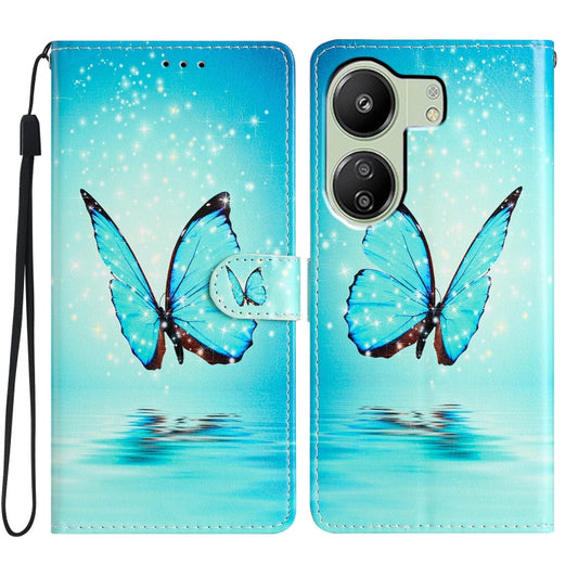 Colored Drawing Leather Phone Case, For Xiaomi Redmi 13C, For Xiaomi Redmi 12C, For Xiaomi Redmi K60, For Xiaomi 13T 5G